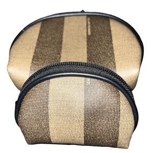 Alan Edward  two piece cosmetics makeup pouch